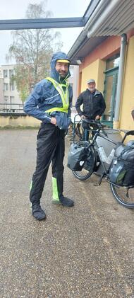 Gérald en tenue de guerre